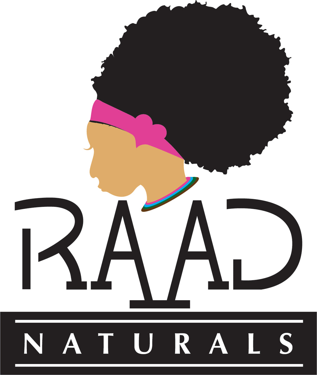 This is the RAAD Naturals Logo. It was designed to represent black hair. The name is from a combination of the initials of myself and my 3 daughters. Products are 100% natural and organic